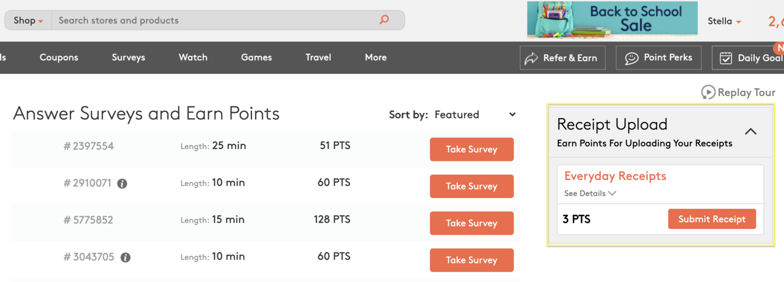 Turn Your Shopping Receipts into Points!