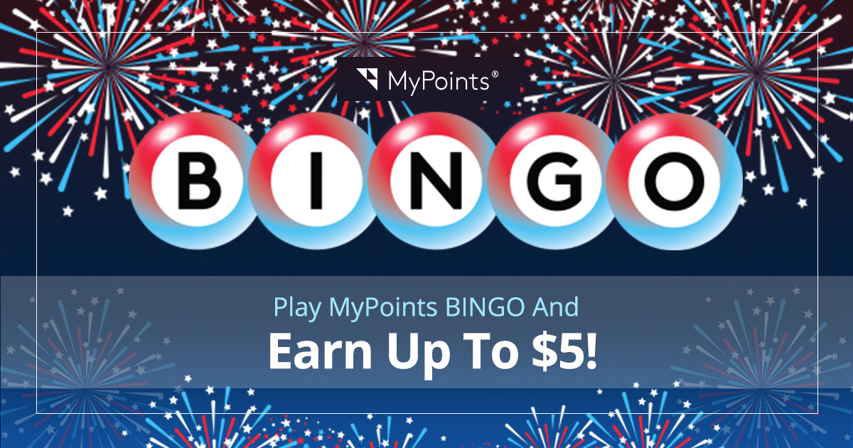 Get Fired up for a $5 Bonus with MyPoints BINGO!