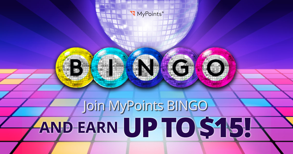 Boogie Down with MyPoints BINGO and earn up to $15!