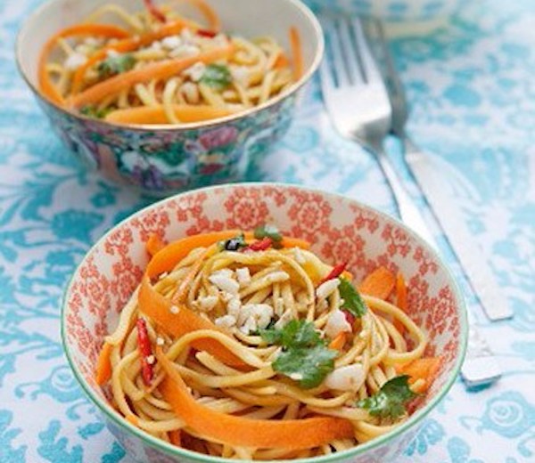 Recipe of the Week Linguine with Stir Fry Vegetables and SoyAlmond